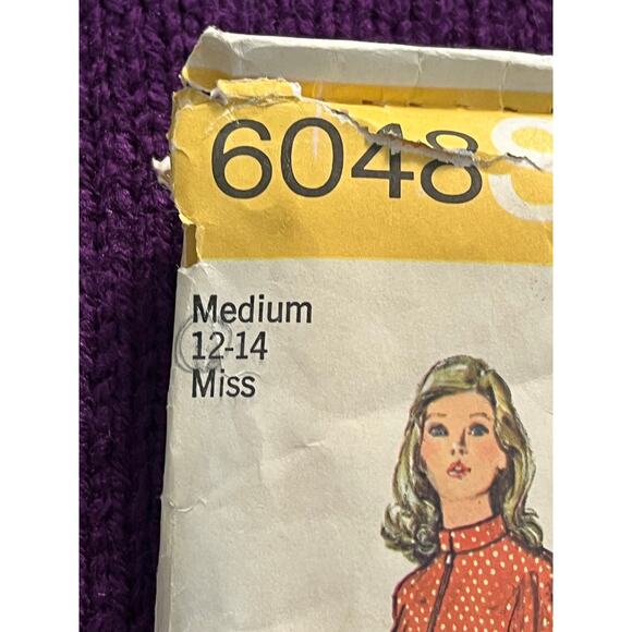 Simplicity 6048 Pattern house coat robe 1970s size 12 - Picture 2 of 5